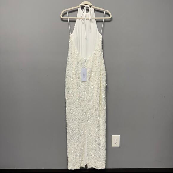 Helsi Brice Halter Sequin Column Maxi Dress - Picture 5 of 10